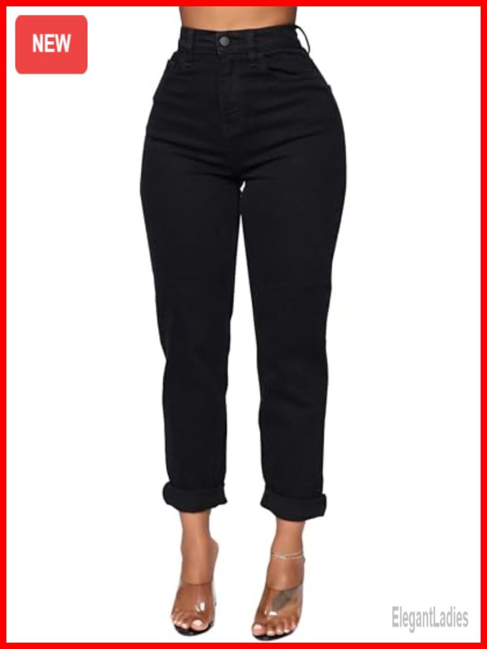 High Waisted Distressed Bootcut Jeans Shaping Stretchy Skinny Leggings Pants